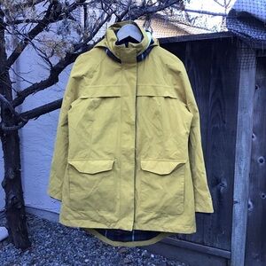 Pendleton Womens Yellow Hooded Utility Jacket Plaid Lined Outdoor Coat Gear Pro